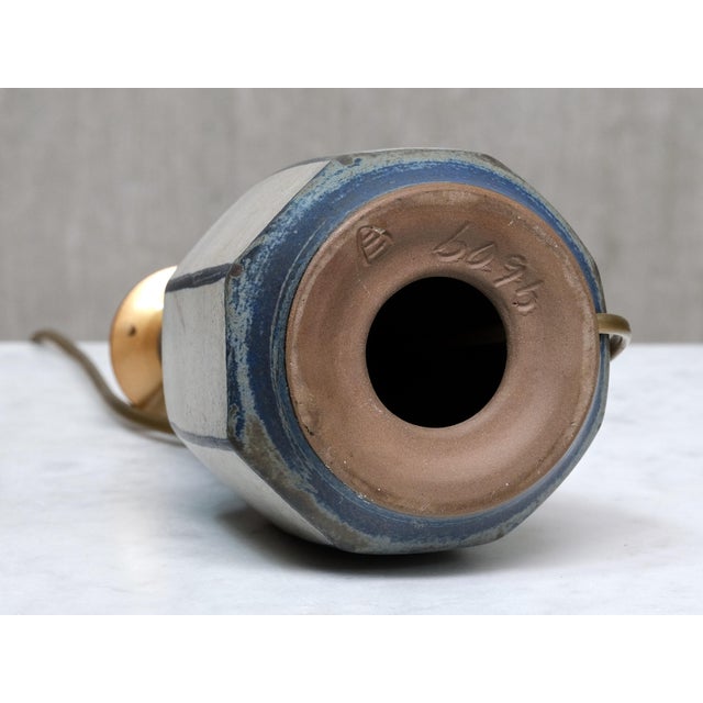 Glazed Stoneware Table Lamp by Marianne Starck for Michael Andersen & Son, Denmark, 1960s For Sale - Image 9 of 10