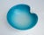 Cerulean C1960's Italian Alfredo Barbini Hand-Blown Murano Catchall, Decorative Bowl - Cerulean Blue Azure & White Outer Casing For Sale - Image 8 of 13