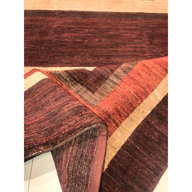 Maroon Vintage Afghan Pashtu Rug For Sale - Image 8 of 12