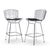 Mid-Century Modern Harry Bertoia for Knoll Mid Century Chrome Counter Stools - Set of 4 For Sale - Image 3 of 10