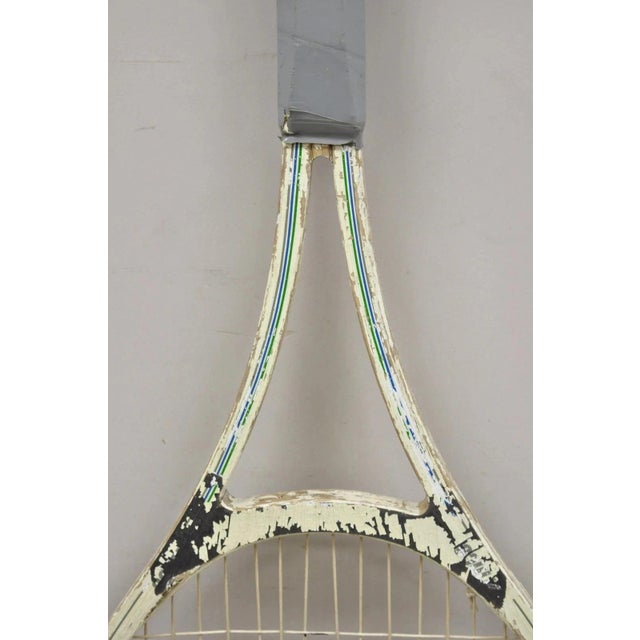 Wood Vintage 53" Oversize Prince Pop Art Wooden Tennis Racquet Store Display For Sale - Image 7 of 10