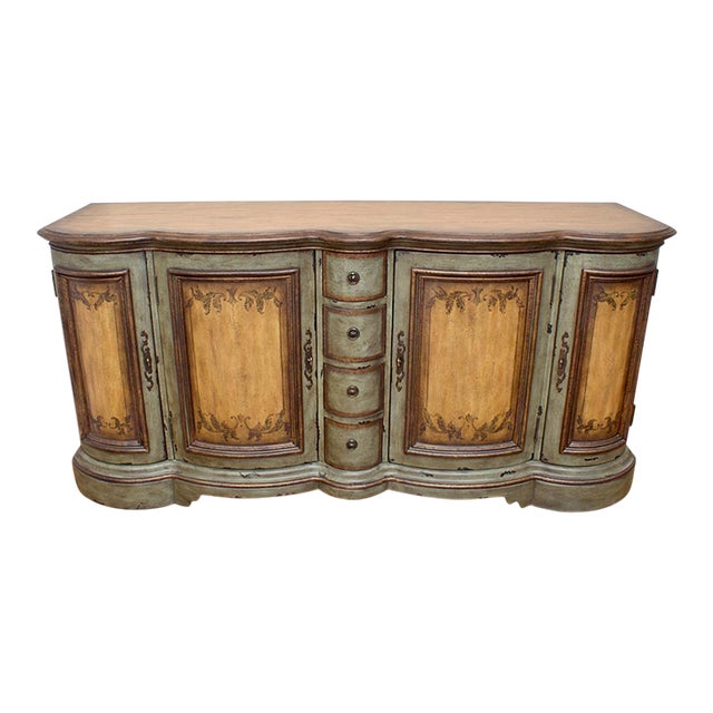 1980s A Contemporary Painted Buffet Server Cabinet Server With Ample Storage by Henry Link. For Sale