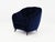 Textile Mod. Shell Chairs in Deep Blue Velvet by Gio Ponti for Case E Giardini, Italy, 1950, Set of 2 For Sale - Image 7 of 16