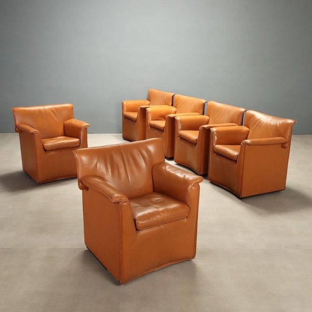 Laurianetta Lounge Chairs by Afra and Tobia Scarpa for B&B Italia, Set of 6 For Sale - Image 14 of 14