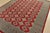 Tribal Bokhara Jaldar Rug 8’3” X 10’2” Red Wool Tribal Hand-Knotted Oriental Carpet For Sale - Image 3 of 14