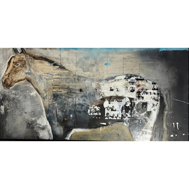 Gray Jack Balas, Large Jack Balas Contemporary Modernist Horse Enamel & Oil Painting Western Art, 1997-1999 For Sale - Image 8 of 10