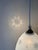 1960s Swedish Milk Glass Pendant with Floral Motif and Brass in the style of Harald Notini, 1960s For Sale - Image 5 of 18