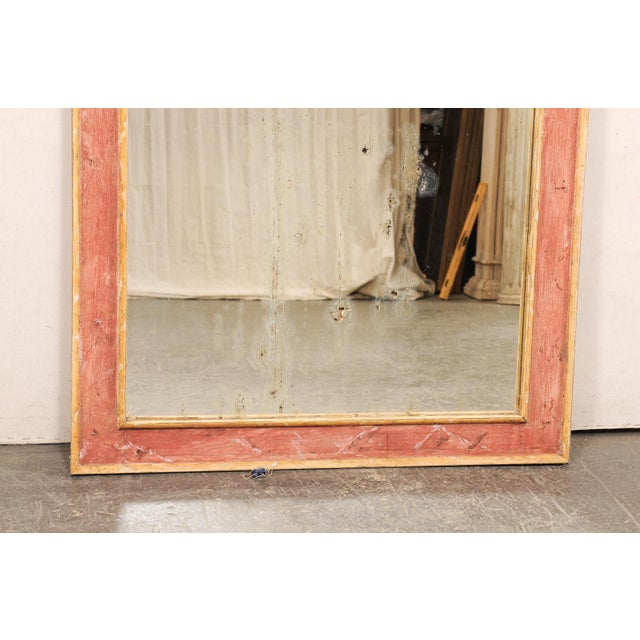 Italian Antique Mirror, Large 4 Ft X 7ft For Sale In Atlanta - Image 6 of 9