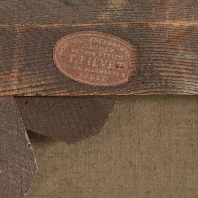 Floral Still Life in Vase, 1920s-1940s, Oil on Canvas For Sale - Image 9 of 11