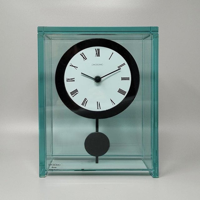Italian Astonishing Pendulum Clock by Omodomo, 1970s For Sale - Image 9 of 10