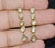 Estate 22k 18k Solid Gold 1.8cts Diamond Enamel Earrings, A Pair For Sale - Image 4 of 10