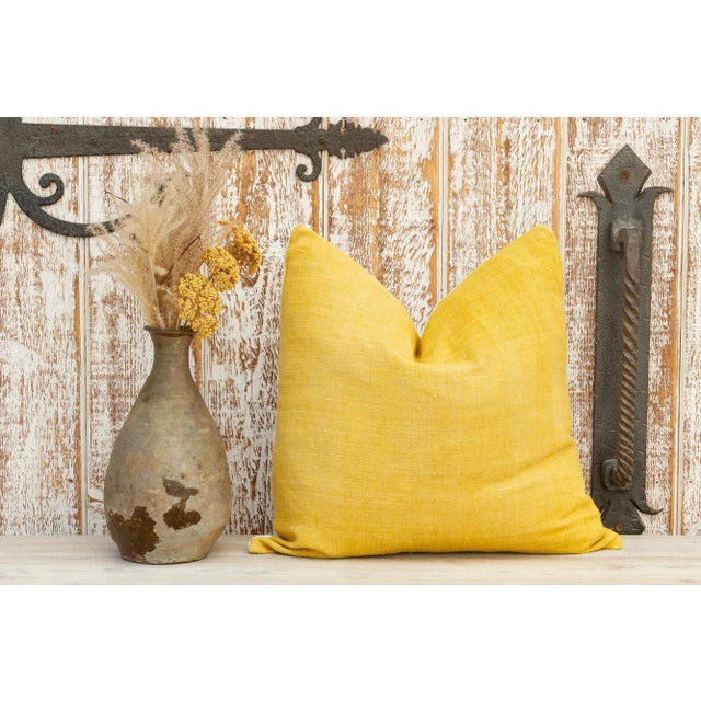 Textile Dinesh Organic Silk Pillow For Sale - Image 7 of 8