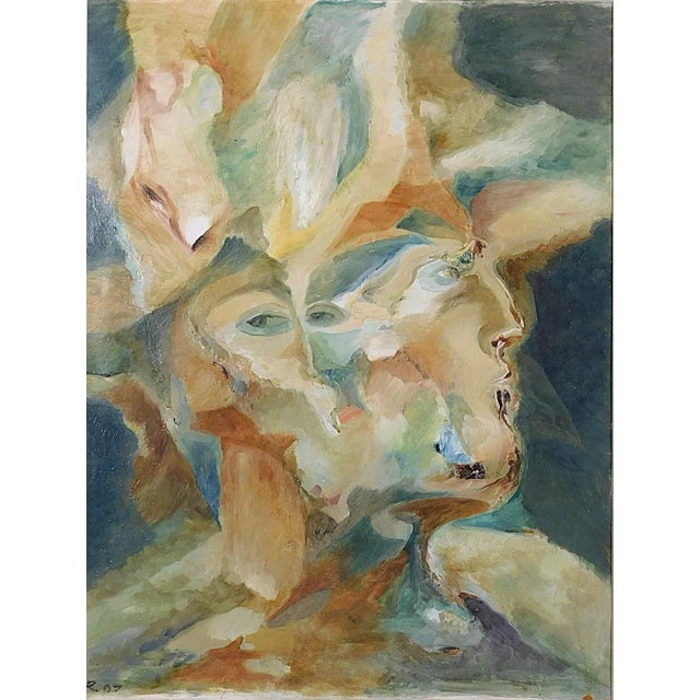 Boris Rakhamimov (Russian / American, 1950-2023), Surrealist Portrait, 2007, Oil on Paper, depicting figure in various...