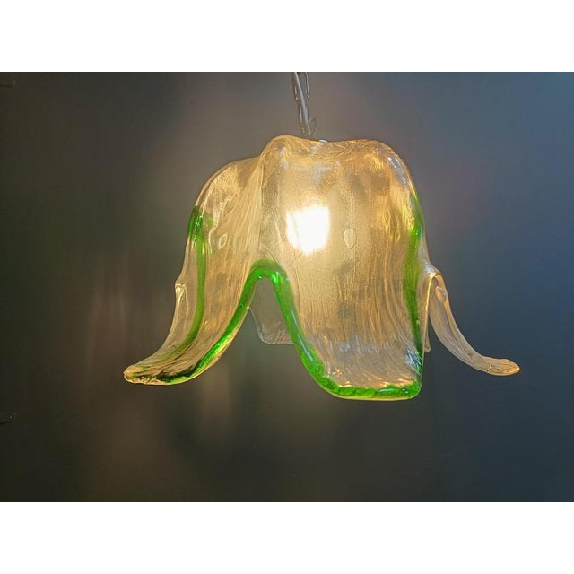 Glass Vintage Murano Glass Pendant Light from Mazzega, 1960s For Sale - Image 7 of 16