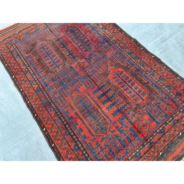 Tribal Antique Turkmen Kalamdani Hand-Knotted Wool Rug - 6'0" X 3'6" For Sale - Image 3 of 12