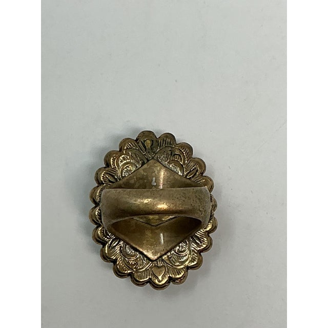 Contemporary 1990s Steven Dweck Tiger Eye Ring, Size 7.5 For Sale - Image 3 of 4