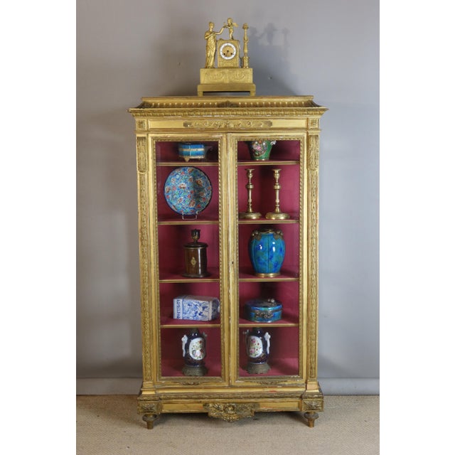 19th Century Giltwood Display Case For Sale - Image 9 of 10