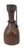 This is an authentic Spanish-made embossed tooled leather bottle decanter with a Spanish Matador design, featuring a cork...