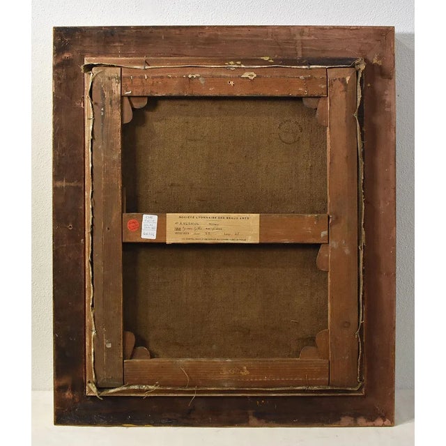 Henri-Charles Angéniol, Young Woman Playing the Piano, Oil on Canvas, 20th Century, Framed For Sale - Image 10 of 11