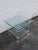 Hollywood Regency Lucite Glass Top Side End Table 6382 For Sale - Image 4 of 15