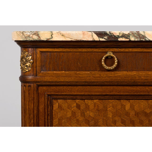 An exceptional late 19th-century French Louis XVI style buffet by Parisian cabinetmakers Haentgés Frères, sourced in...