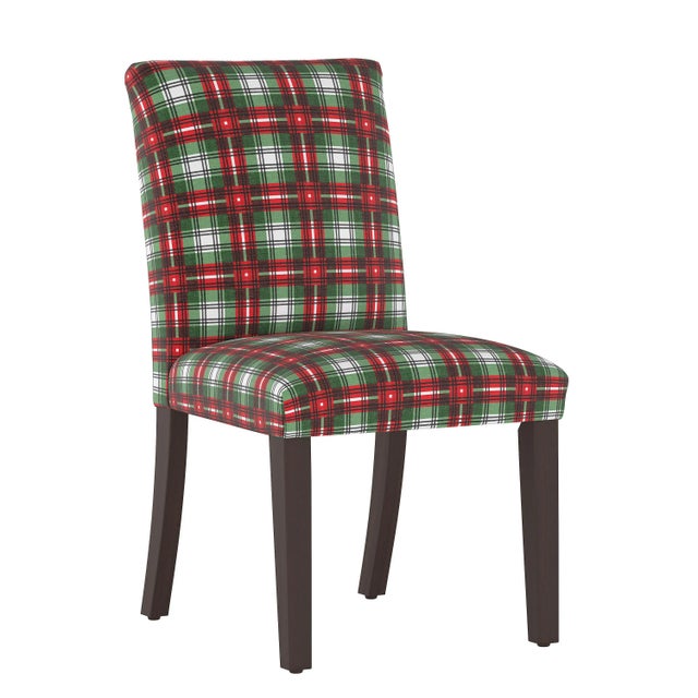 Megan Dining Chair in Green Nicolas Plaid For Sale In Chicago - Image 6 of 7
