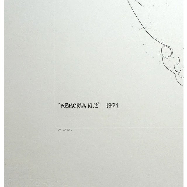 Emilio Greco, Memoria No.2, Memory No. 2, Etching, 1971 For Sale - Image 3 of 4