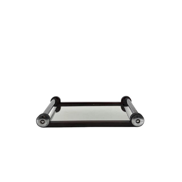 Art Deco Wood Mirrored Tray, France 1930s For Sale - Image 9 of 11