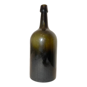 Large Rare Antique 1800's Hand Blown Green Glass Demijohn Carboy Wine Bottle Jar