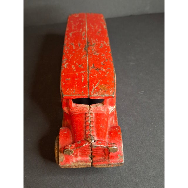 Antique Arcade Cast Iron Fageol Safety Bus 8" Red Vintage Toy Car Vehicle 1920s For Sale - Image 18 of 18