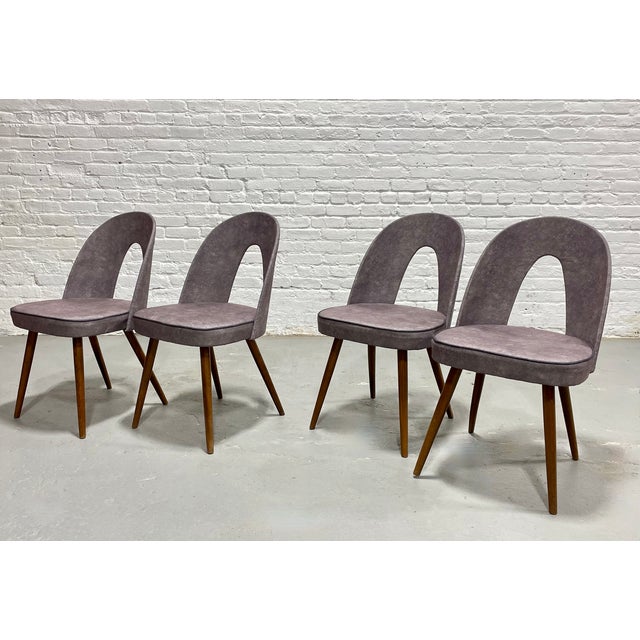 Mid Century Modern Sculptural Arch Back Dining Chairs, Set of 4, C. 1960's For Sale - Image 10 of 15