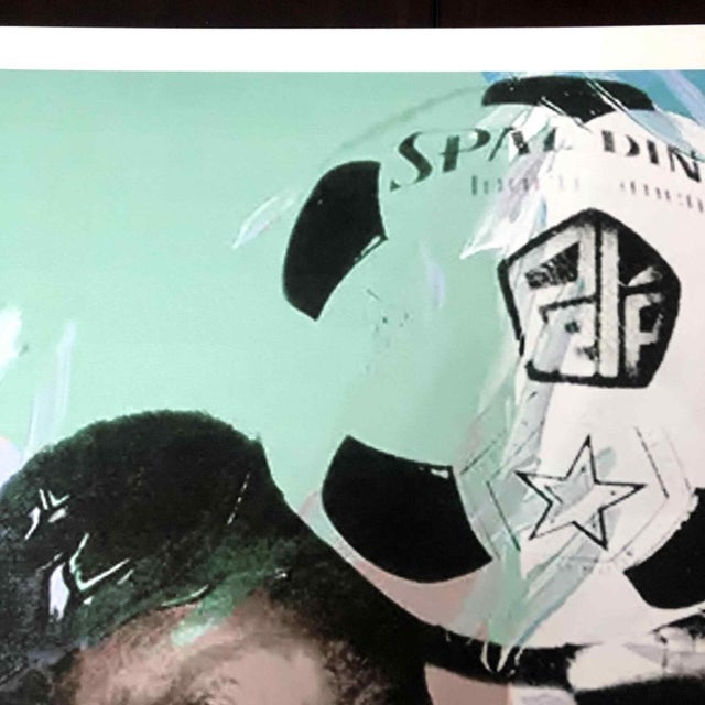 Mint 1990s After Andy Warhol "Pele" Lithograph For Sale - Image 8 of 11