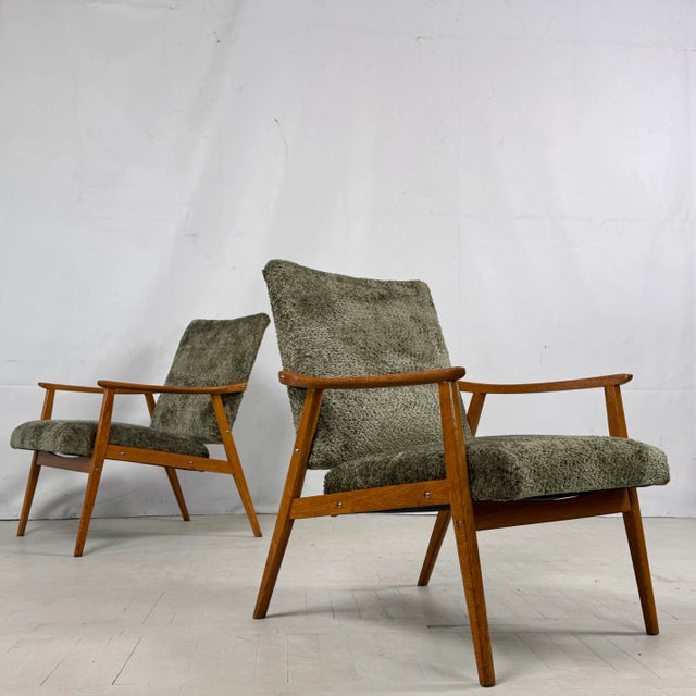 Czechoslovakian Jitona Chairs, 1960s, Set of 2 For Sale - Image 11 of 12