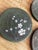 1970s Vintage Collection of Stone Asian Style Coasters With Floral Accents- Set of 3 For Sale - Image 5 of 6