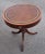 Brown Georgian Style Mahogany and Tooled Leather and Stenciled Top Drum Table C. 1930s For Sale - Image 8 of 16