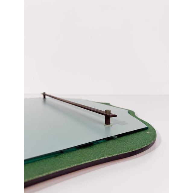 Vintage Italian Peach-Pink Crystal Mirror, 1950s For Sale - Image 16 of 18