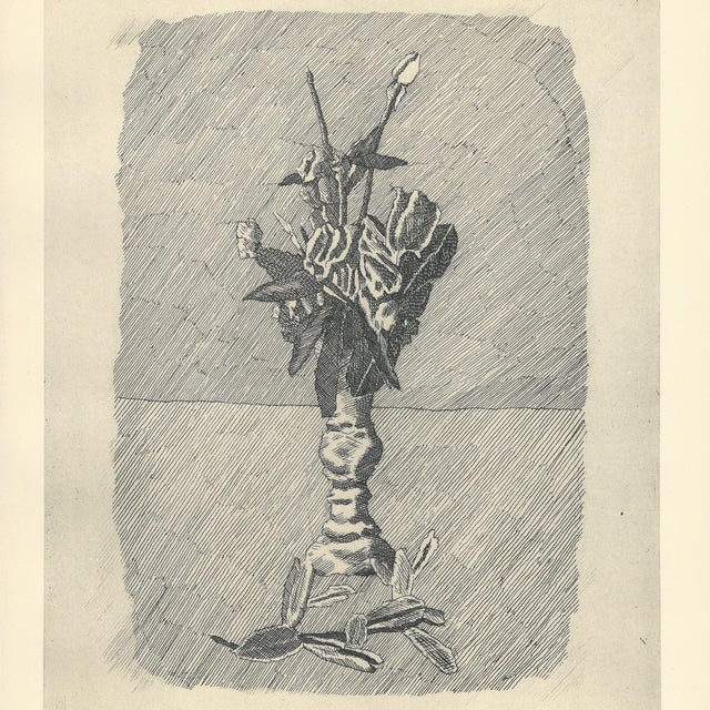 Giorgio Morandi (1890-1964) "Rose in Boccio in un Vaso" (Roses in Bud in a Vase) Lithograph on paper Year (conceived):...