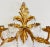 Vintage Hollywood Regency Style Italian Gilt Crystal Candle Wall Sconces, a Pair For Sale - Image 4 of 6