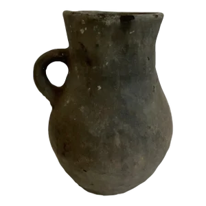 Antique Turkish Gray Stoneware Pitcher Vase