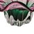 Murano Style Sommerso Art Glass Ruffled Centerpiece Bowl Pink Green 20" For Sale - Image 16 of 17