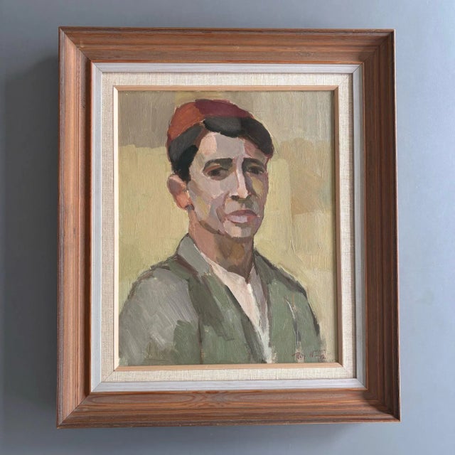 1950s Rolf Norrman, Young Man, 1950s, Oil on Canvas, Framed For Sale - Image 5 of 11