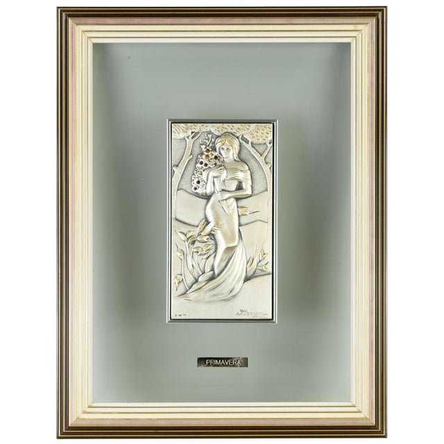 Portrait of Spring in Silver by Studio Ottaviani For Sale - Image 3 of 5