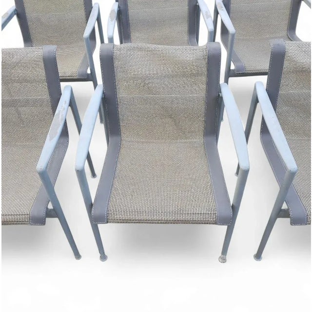 1990s Richard Schultz 1966 Collection Dining Armchairs, Set of 6 For Sale - Image 5 of 7