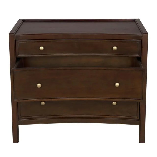 Noir NOIR Hampton Side Table Hand Rubbed Brown For Sale - Image 4 of 5