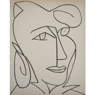 Françoise Gilot, Portrait de femme, Lithograph For Sale
