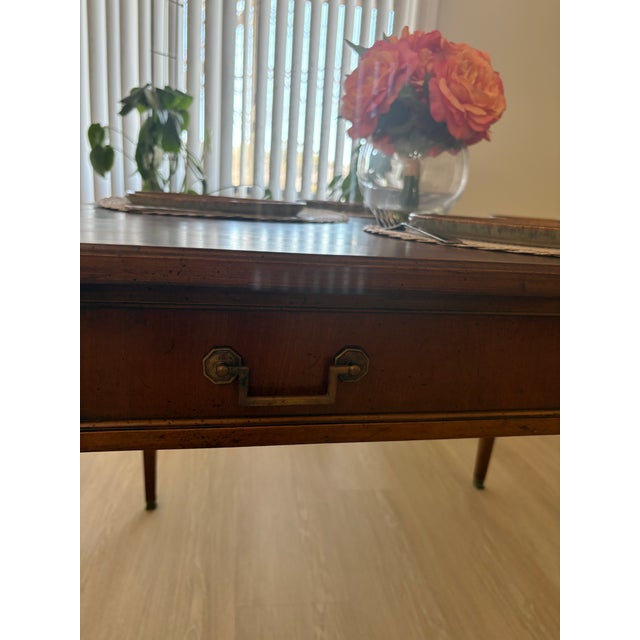 1950s Extensole Desk to Dining Wood Table Transformer Table for Small Space For Sale - Image 17 of 18