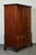 English Georgian Flamed Hardwood Linen Press Wardrobe, 1800s For Sale - Image 17 of 18