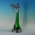 1910s Art Nouveau WMF Claret Jug and Stopper With Green Glass Liner For Sale - Image 4 of 15