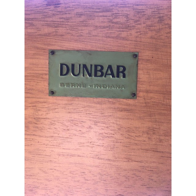 Bar Cart by Dunbar. Glass top with two leaves. Made of Mahogany.