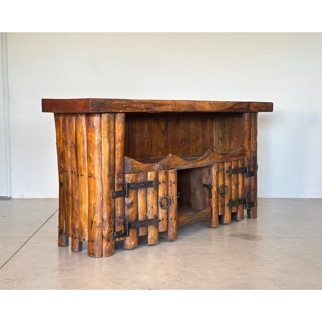 Vintage Rustic Chestnut Sideboard, 1960s For Sale - Image 6 of 14